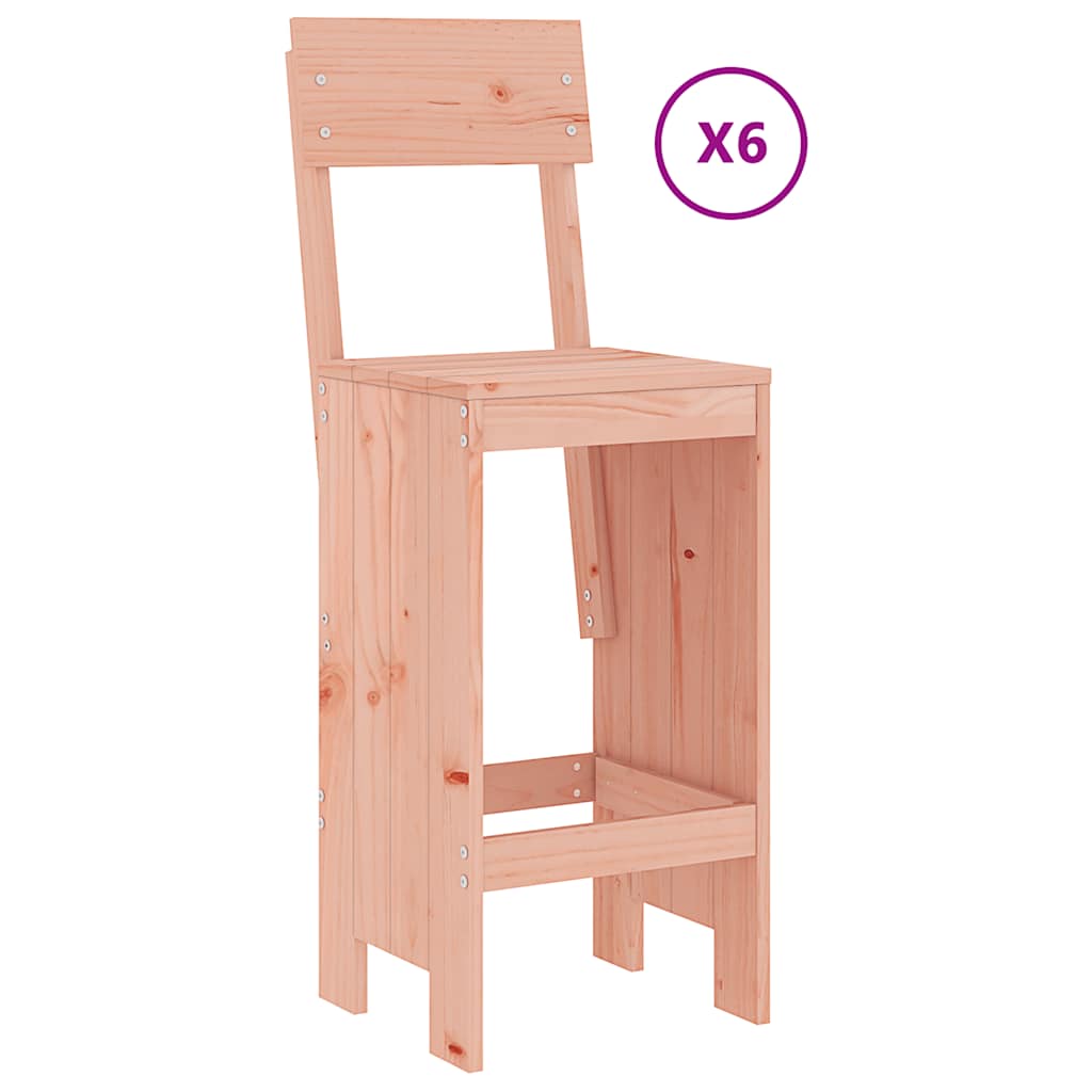 Set da Bar da Giardino 7 pz in Legno Massello di Douglas