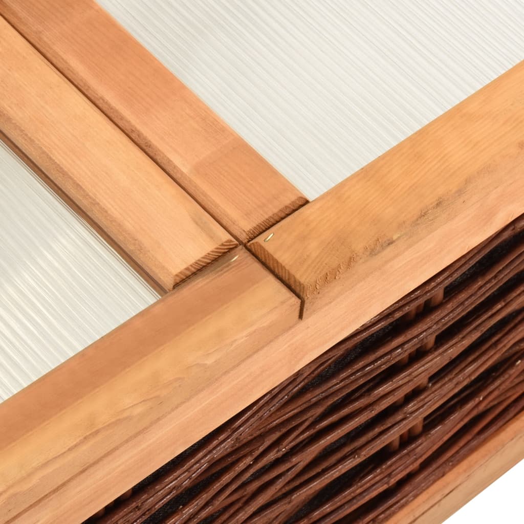Serra 120x80x45 cm in Legno Massello di Pino e Salice