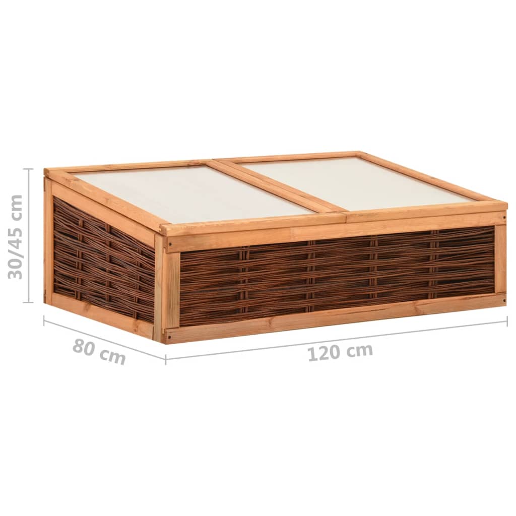 Serra 120x80x45 cm in Legno Massello di Pino e Salice