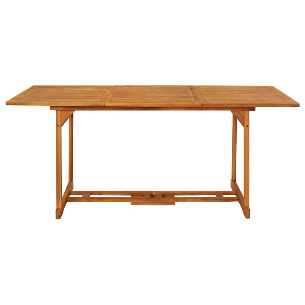 Tavolo da Pranzo per Esterni 180x90x75cm Legno Massello Acacia