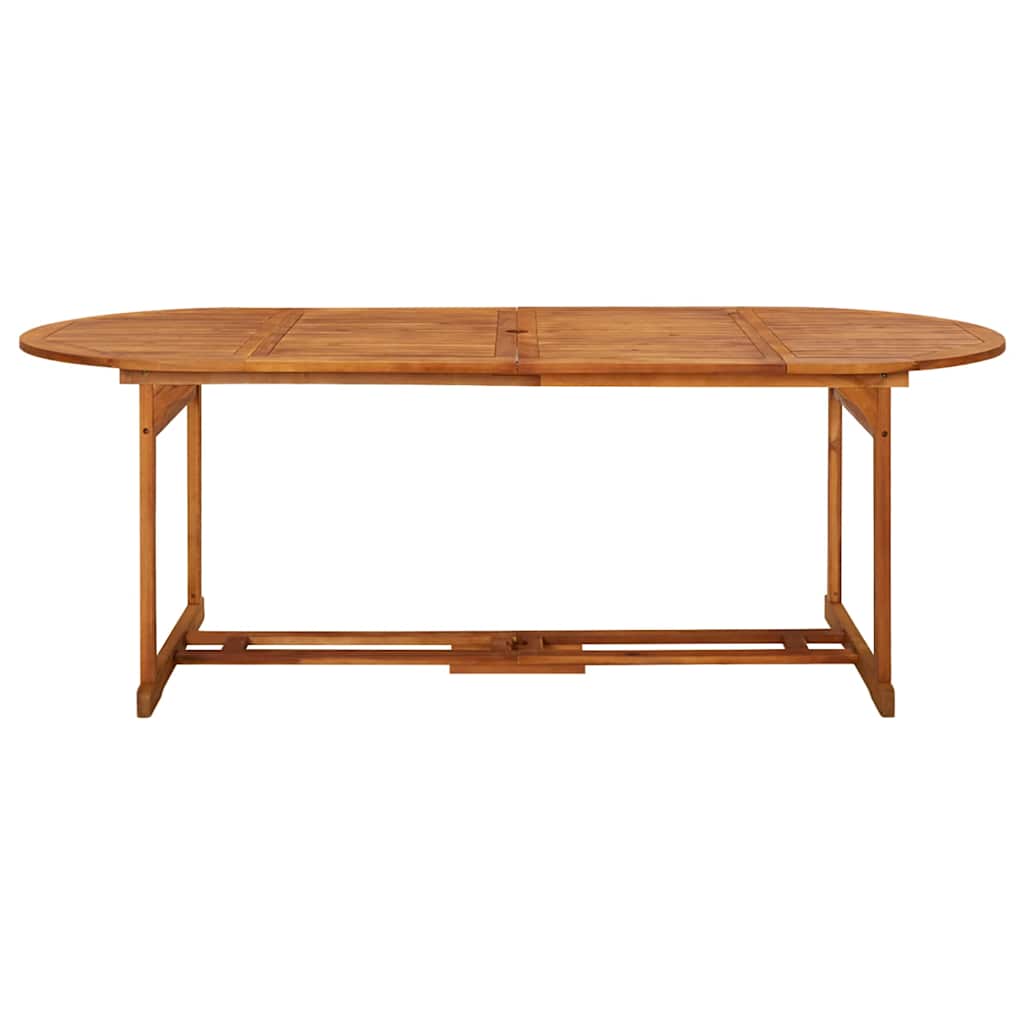 Tavolo da Pranzo per Esterni 220x90x75cm Legno Massello Acacia