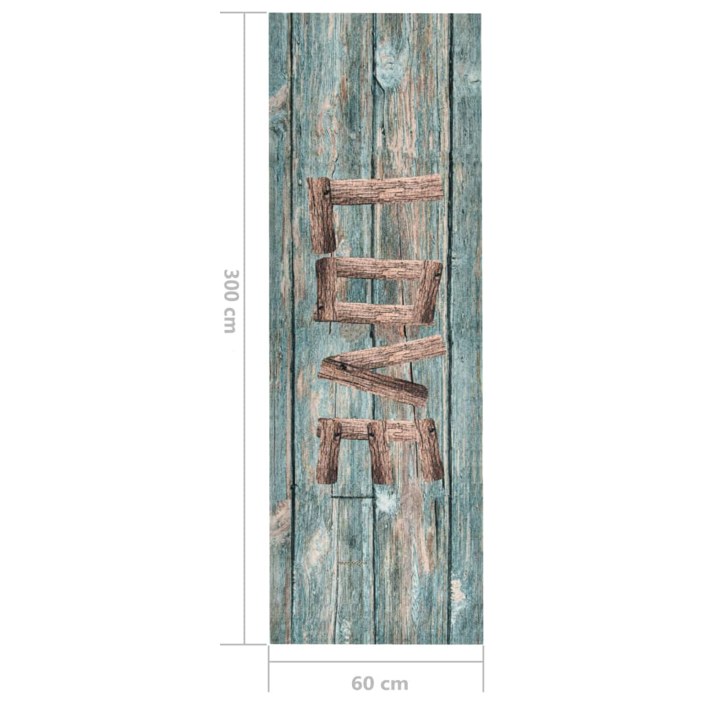 Tappetino da Cucina Lavabile Love 60x300 cm