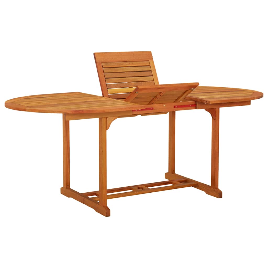 Tavolo da Giardino 200x100x75 cm in Legno Massello di Eucalipto