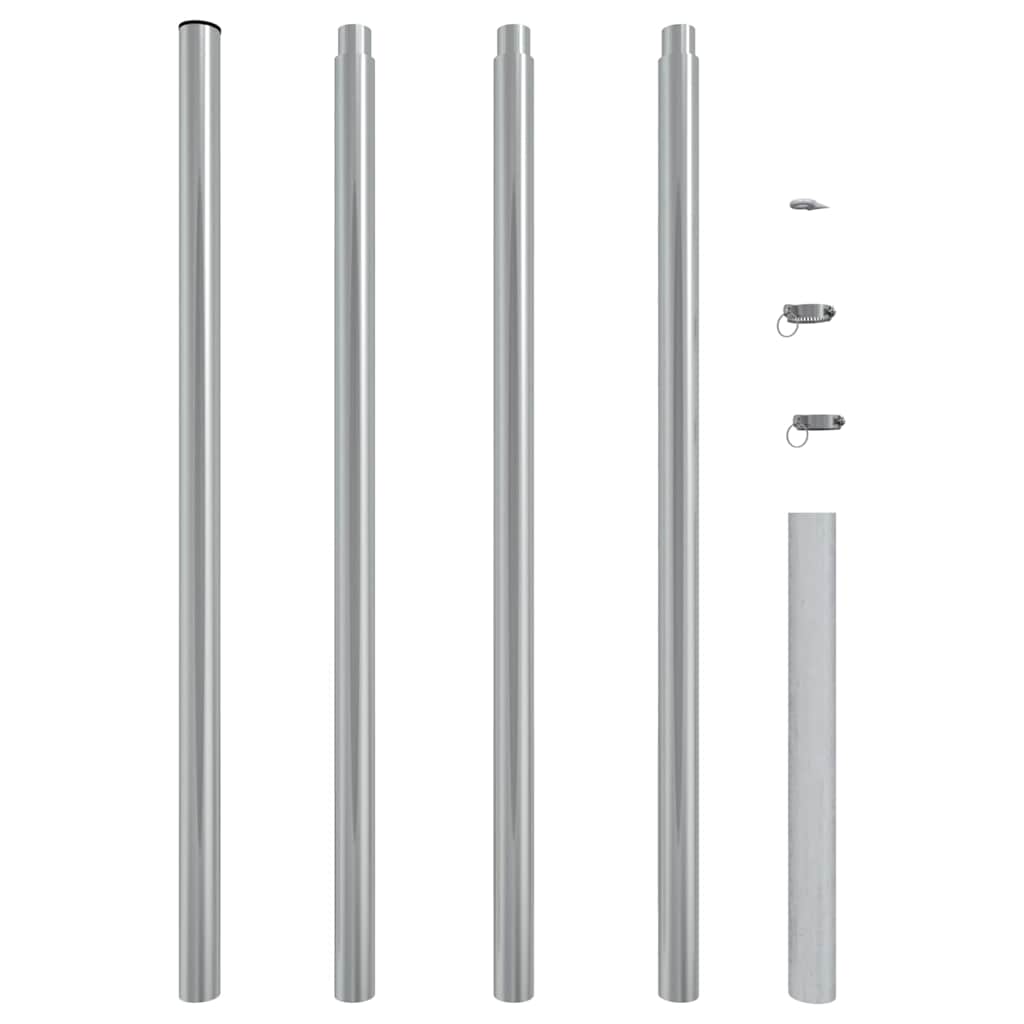 Asta per Parasole a Vela 400 cm Acciaio Inox