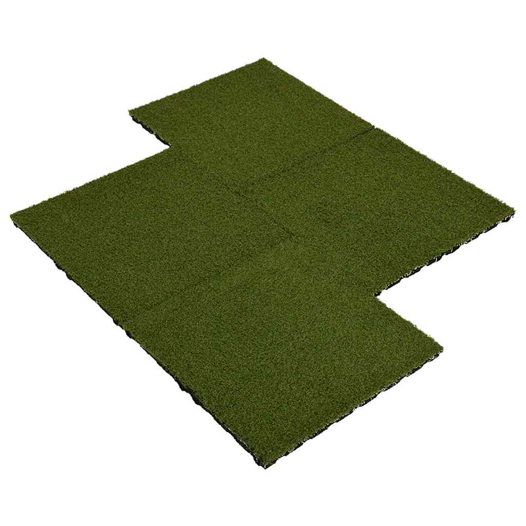 Piastrelle in Erba Sintetica 8 pz 50x50x2,5 cm Gomma