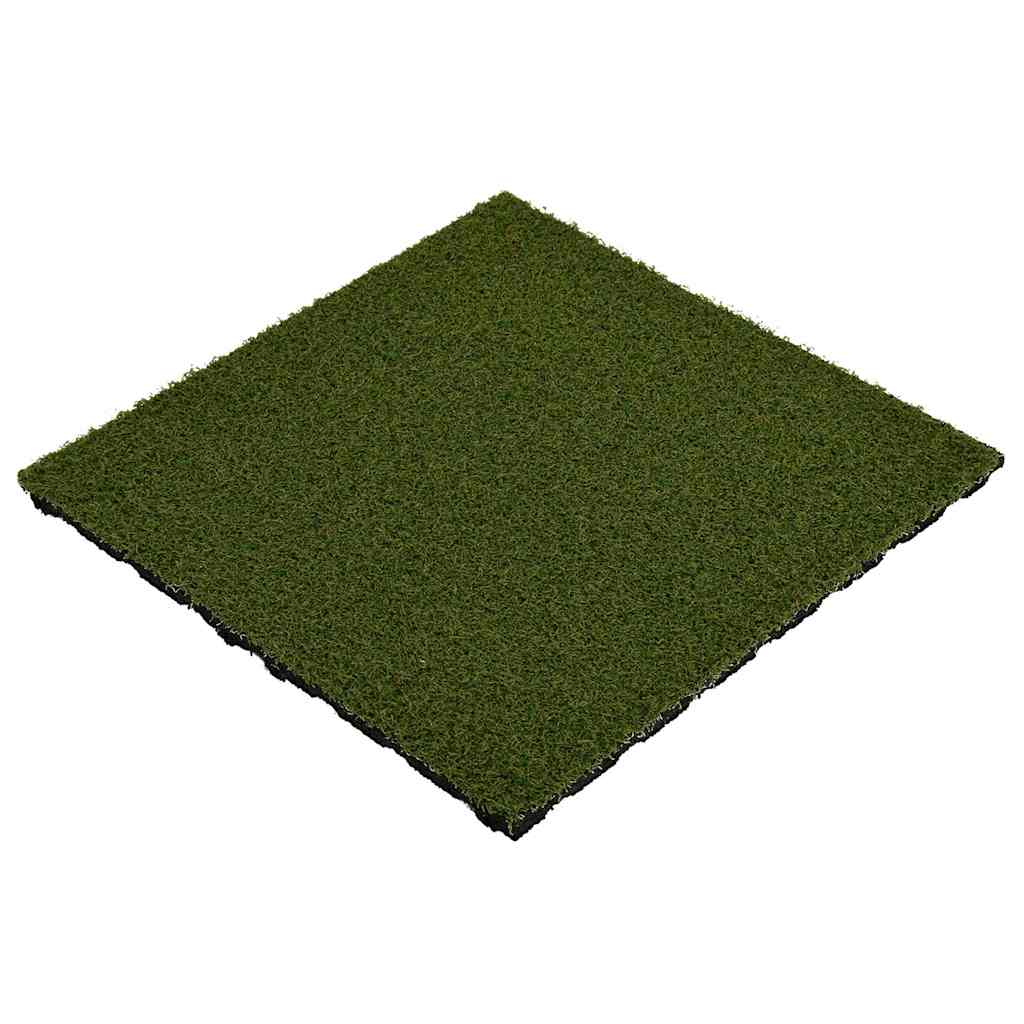Piastrelle in Erba Sintetica 8 pz 50x50x2,5 cm Gomma