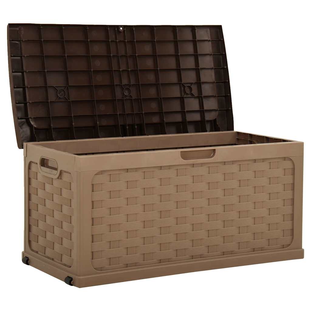 Baule da Giardino 335 L Moka e Cioccolato in Rattan PP