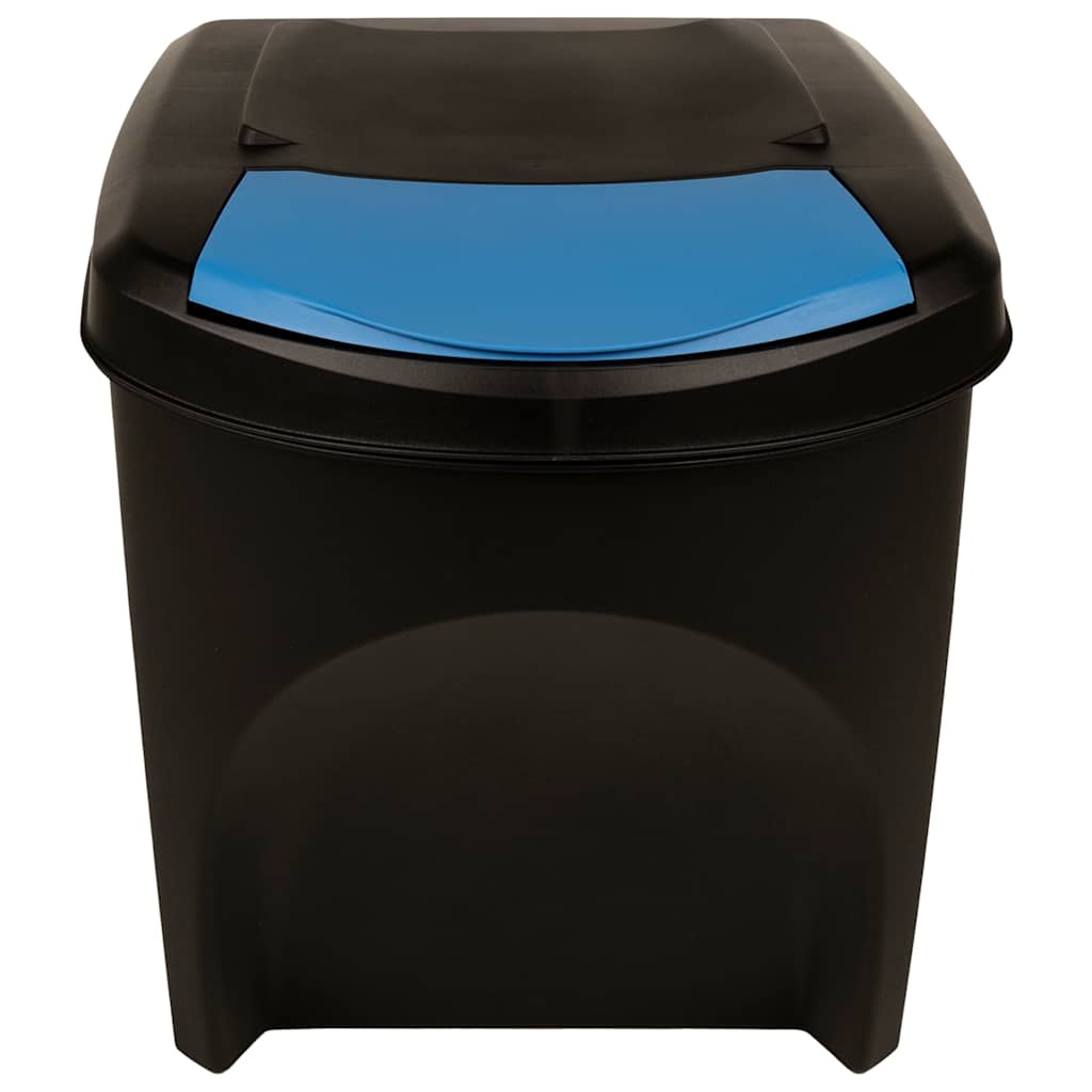 Cestini per Rifiuti Impilabili 4 pz Antracite 100 L