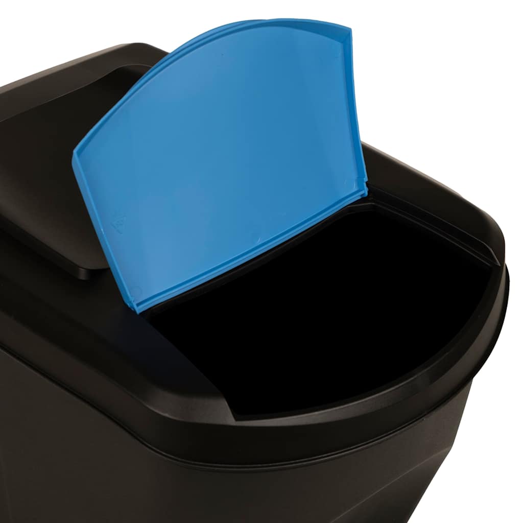 Cestini per Rifiuti Impilabili 4 pz Antracite 100 L
