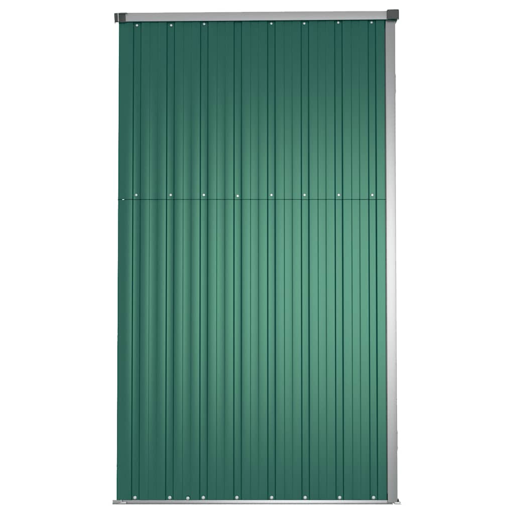 Capanno per Attrezzi Verde 161x89x161 cm in Acciaio Zincato
