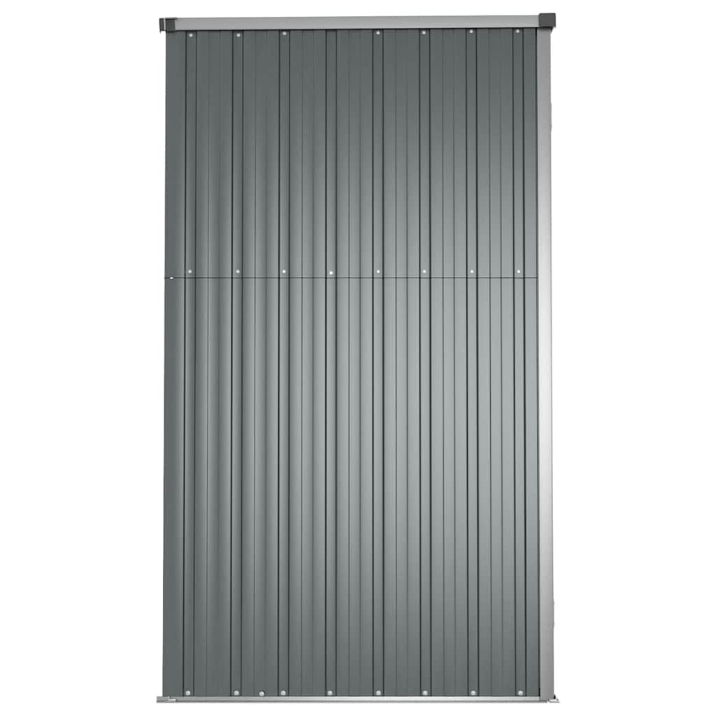 Capanno per Attrezzi Grigio 161x89x161 cm in Acciaio Zincato