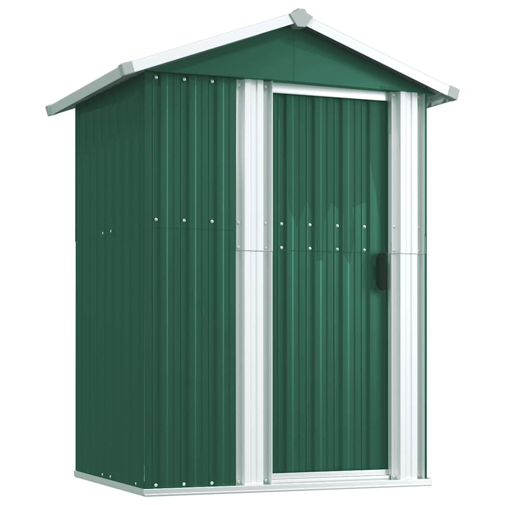 Capanno da Giardino Verde 126x97,5x177 cm Acciaio Zincato