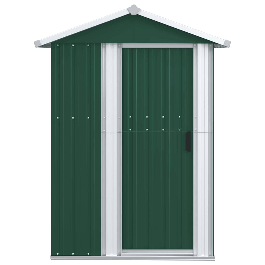 Capanno da Giardino Verde 126x97,5x177 cm Acciaio Zincato