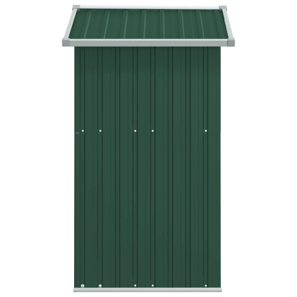 Capanno da Giardino Verde 126x97,5x177 cm Acciaio Zincato