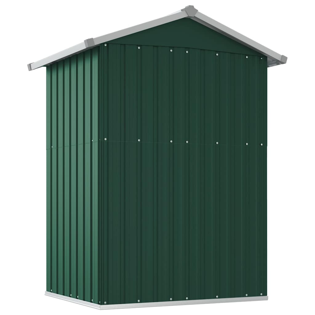 Capanno da Giardino Verde 126x97,5x177 cm Acciaio Zincato