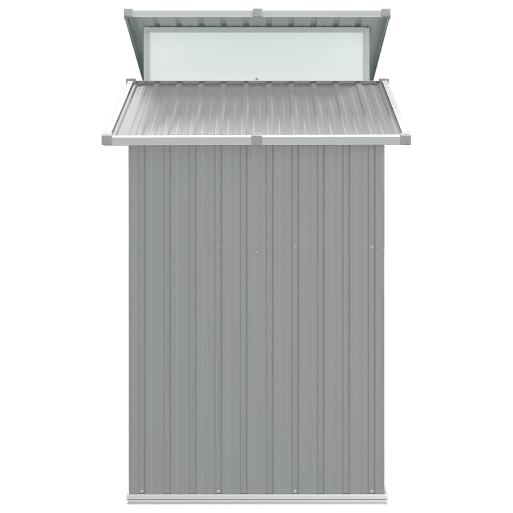 Capanno da Giardino Grigio 270x130x208,5 cm Acciaio Zincato
