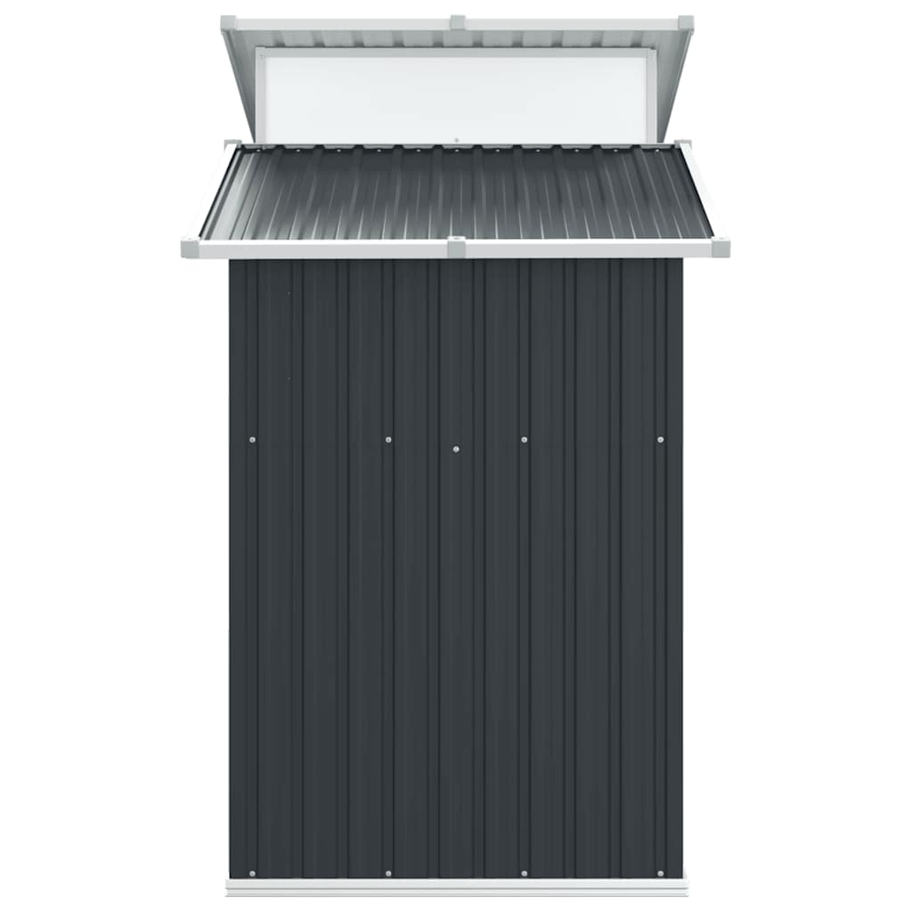 Capanno da Giardino Antracite 270x130x208,5 cm Acciaio Zincato