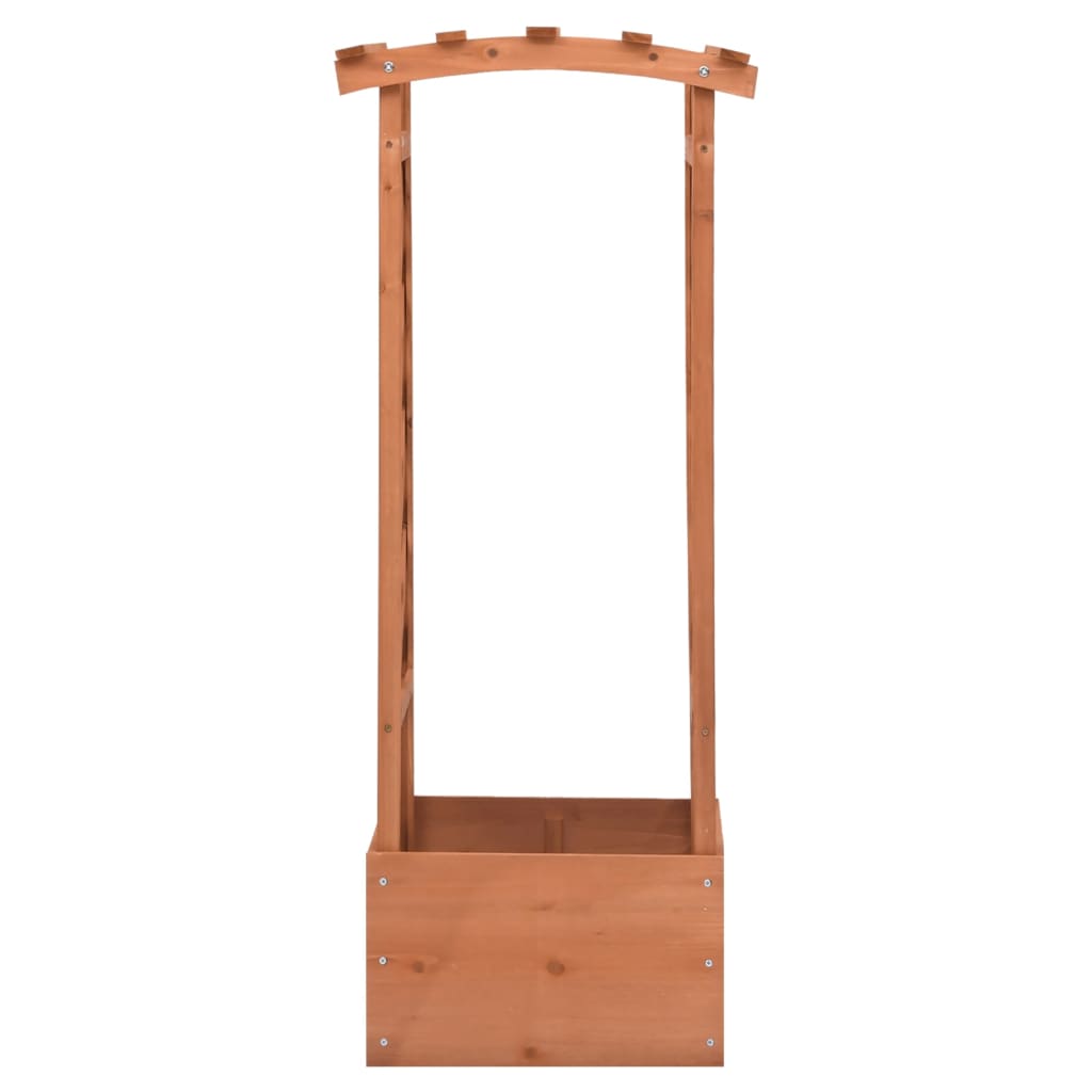Fioriera a Traliccio con Arco 49x39x117 cm in Legno di Abete