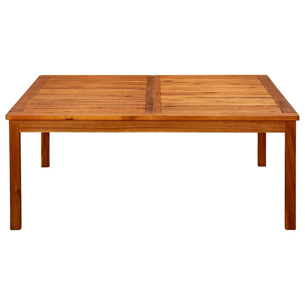 Tavolino da Giardino 110x110x45 cm in Legno Massello di Acacia