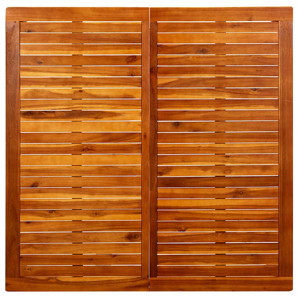 Tavolino da Giardino 110x110x45 cm in Legno Massello di Acacia