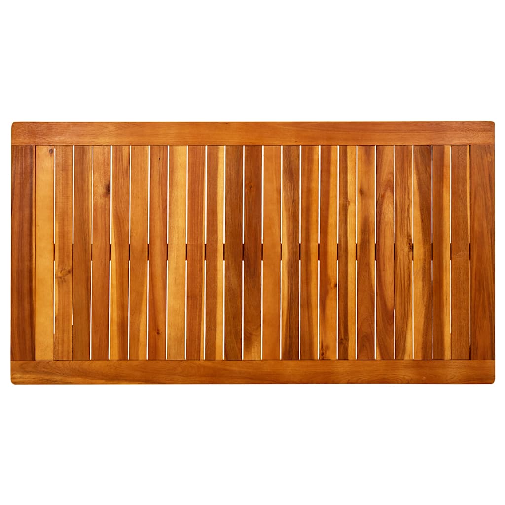 Tavolino da Giardino 110x60x45 cm in Legno Massello di Acacia