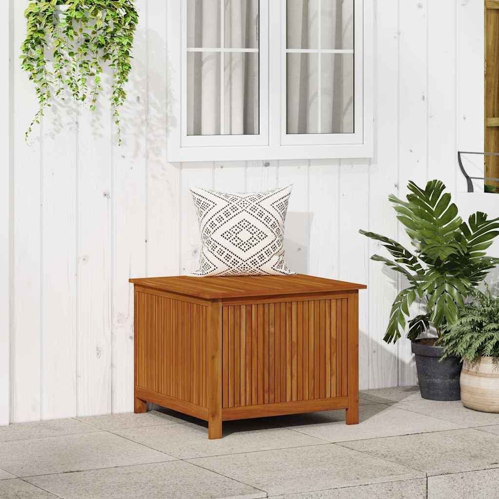 Contenitore da Giardino 75x75x58 cm in Legno Massello di Acacia