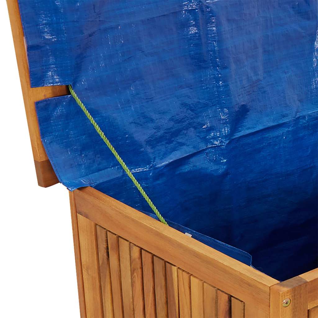 Contenitore da Giardino 75x75x58 cm in Legno Massello di Acacia