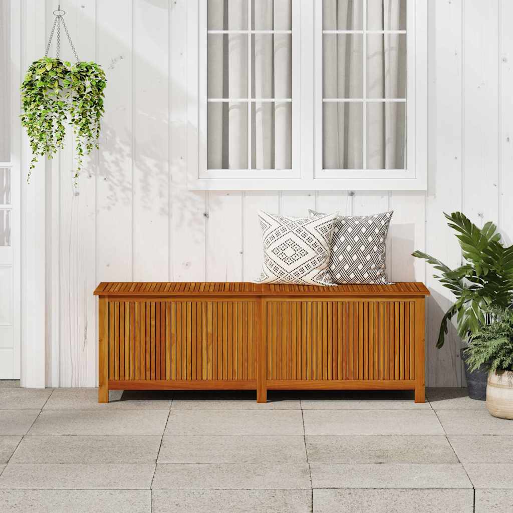 Contenitore da Giardino 175x50x58cm in Legno Massello di Acacia