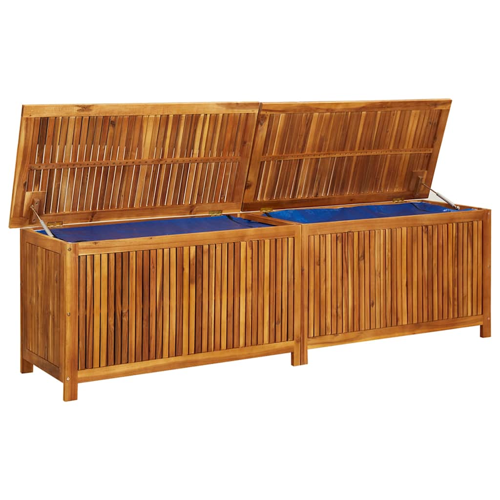 Contenitore da Giardino 200x50x58cm in Legno Massello di Acacia