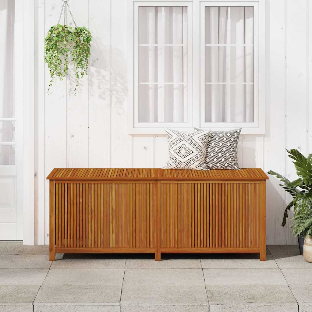 Contenitore da Giardino 200x80x75cm in Legno Massello di Acacia