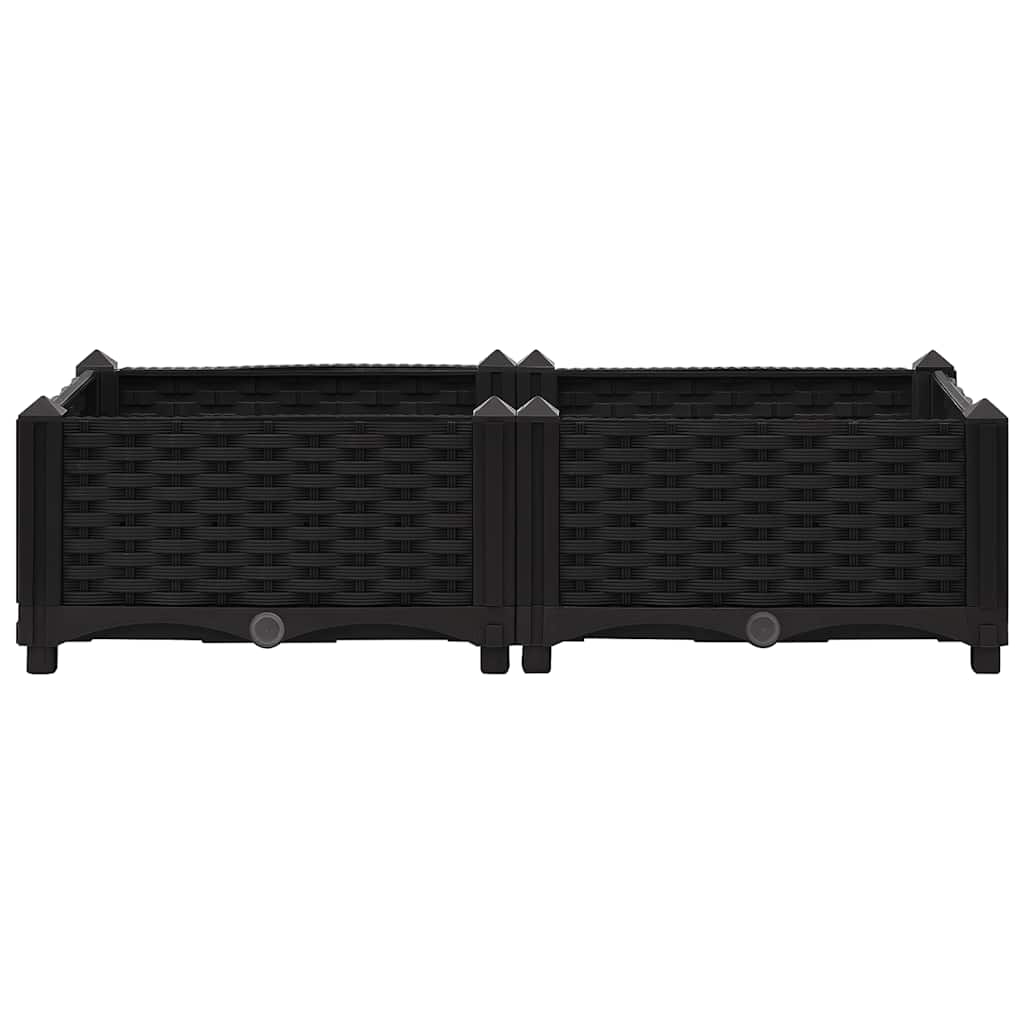 Fioriera Rialzata 80x40x23 cm in Polipropilene