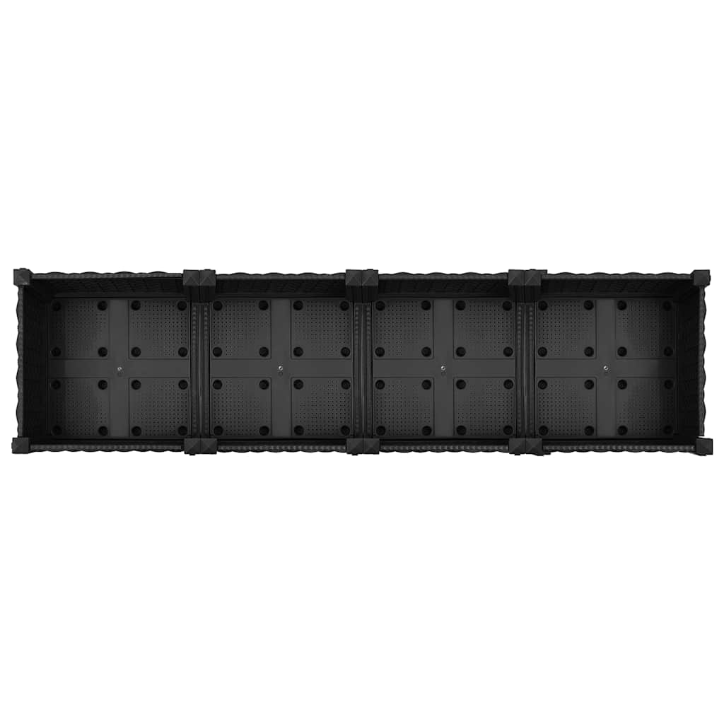 Fioriera Rialzata 160x40x23 cm in Polipropilene