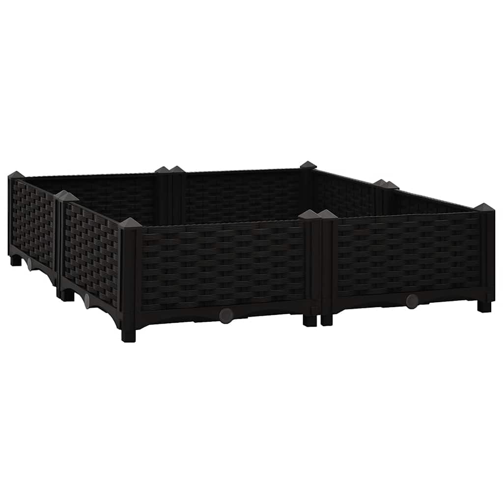 Fioriera Rialzata 80x80x23 cm in Polipropilene