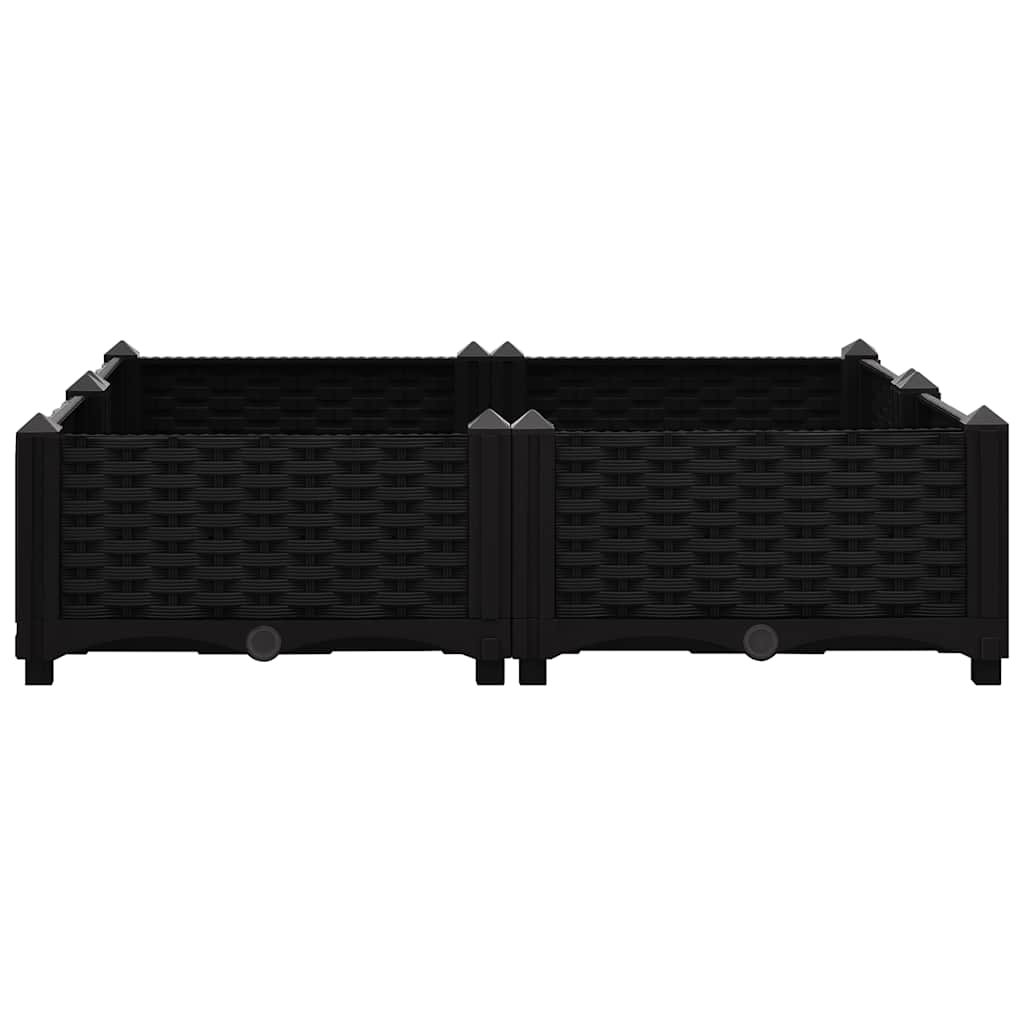 Fioriera Rialzata 80x80x23 cm in Polipropilene