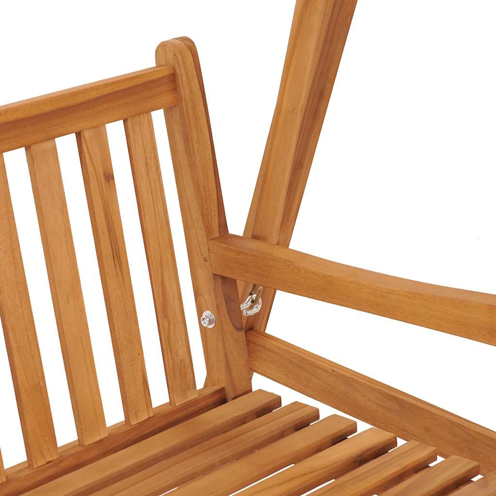 Dondolo da Giardino 174 cm in Legno Massello di Teak