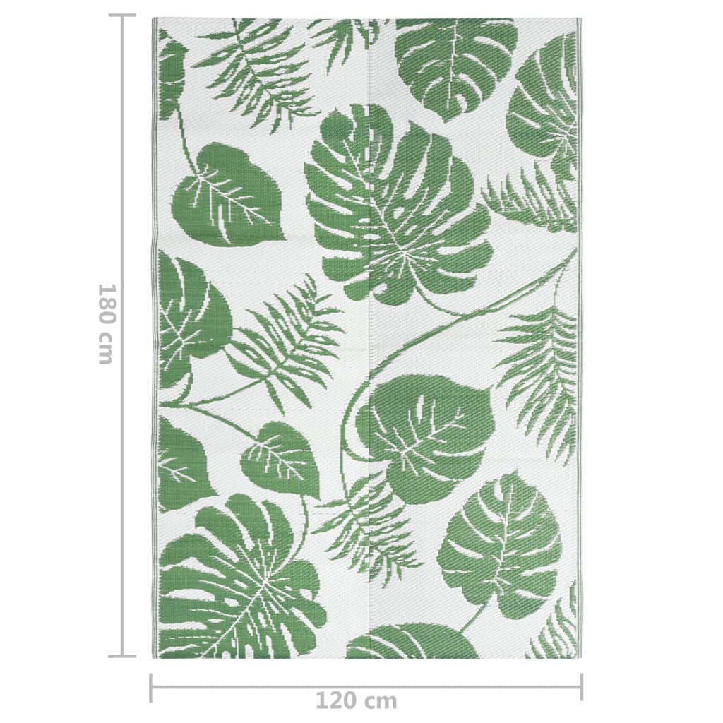 Tappeto da Esterni ARAKIL Verde 120x180 cm in PP