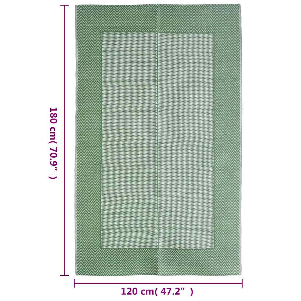 Tappeto da Esterni ARAKIL Verde 120x180 cm in PP