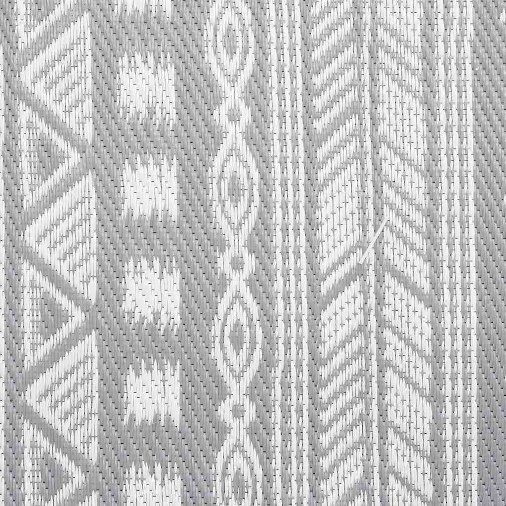 Tappeto da Esterni ARAKIL Grigio 80x150 cm in PP