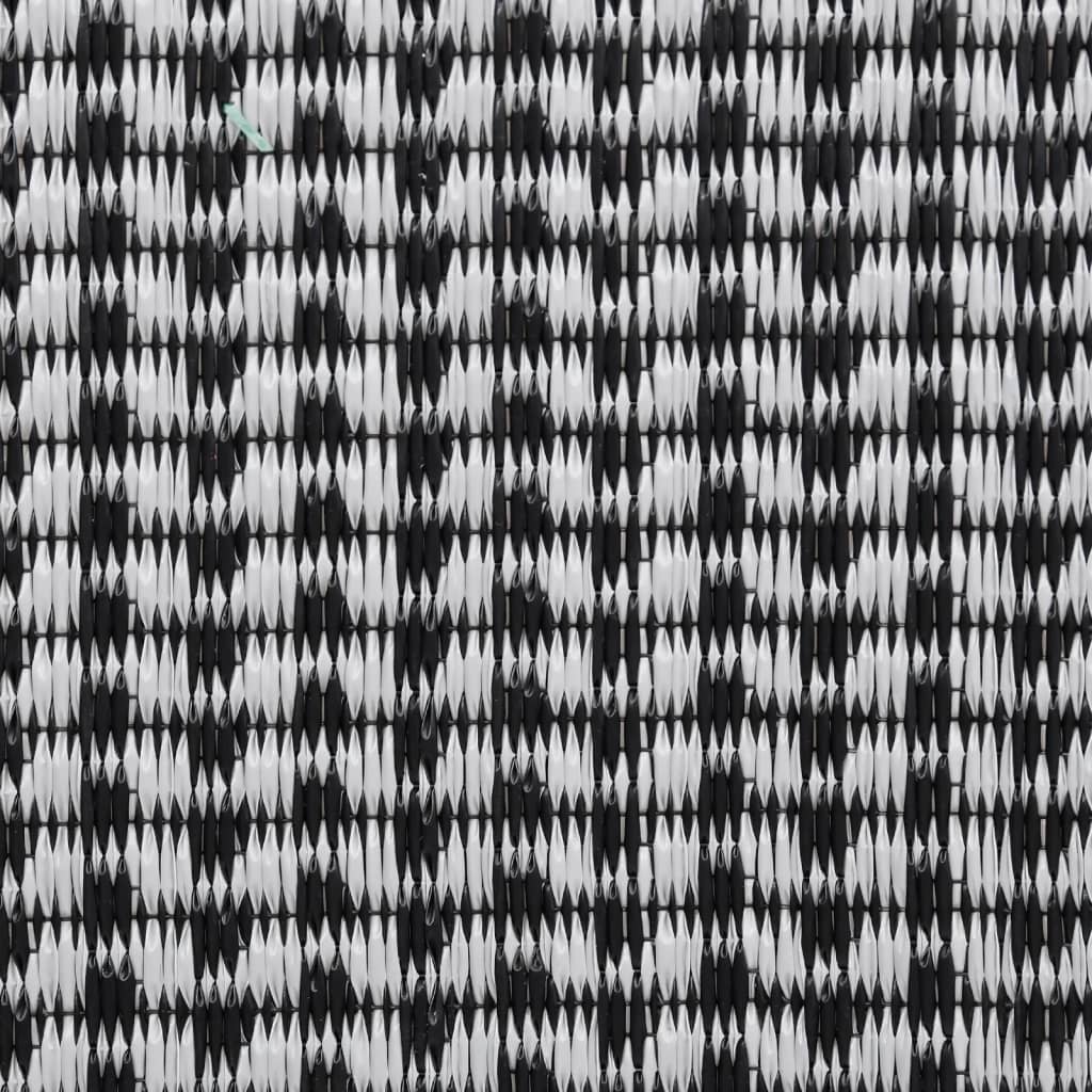 Tappeto da Esterni ARAKIL Nero 140x200 cm in PP