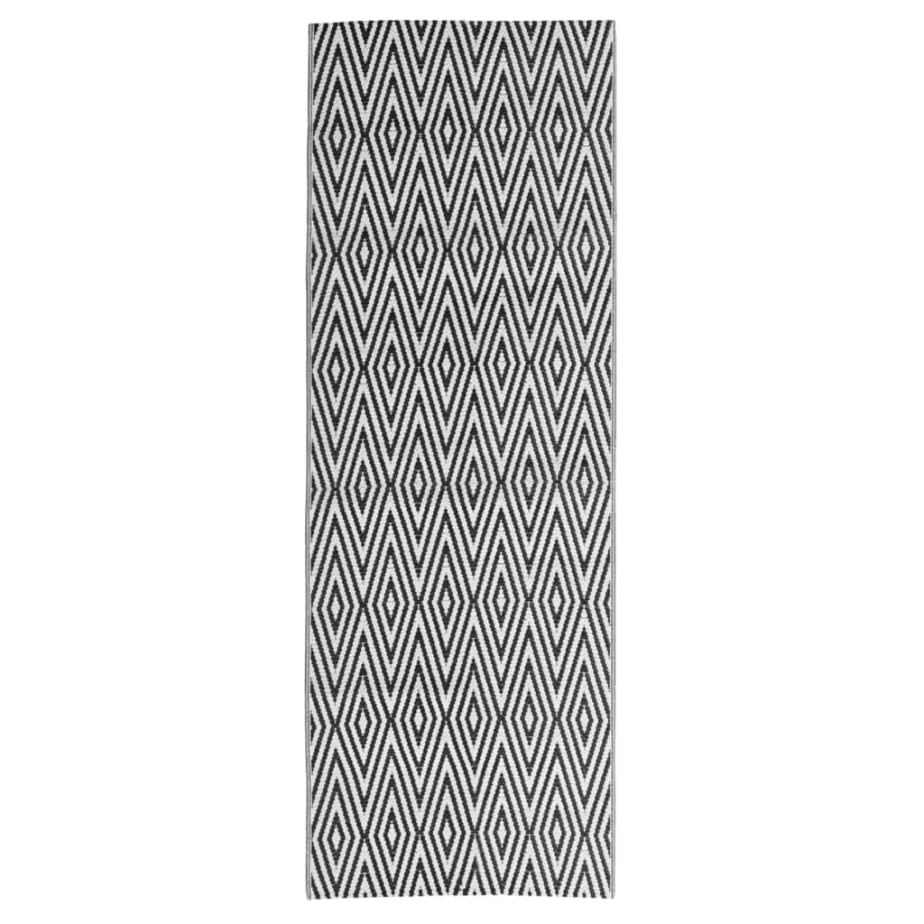 Tappeto per Esterno ARAKIL Nero 80x250 cm in PP