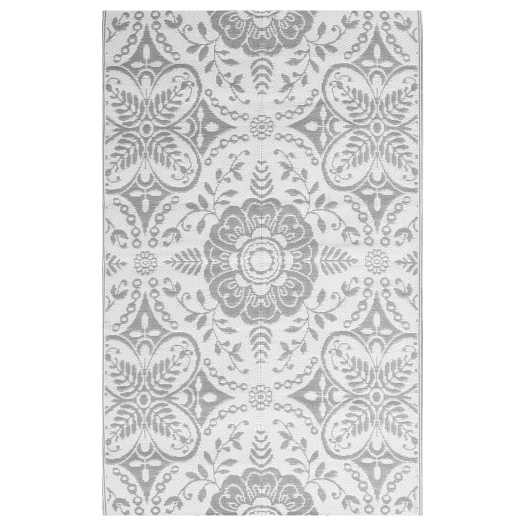 Tappeto da Esterno ARAKIL Grigio Chiaro 140x200 cm PP
