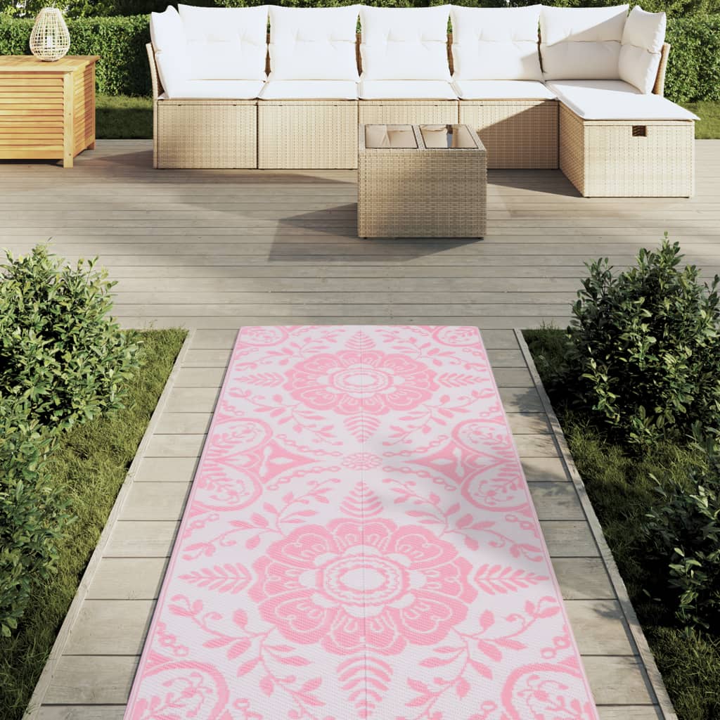 Tappeto da Esterno ARAKIL Rosa 80x250 cm PP