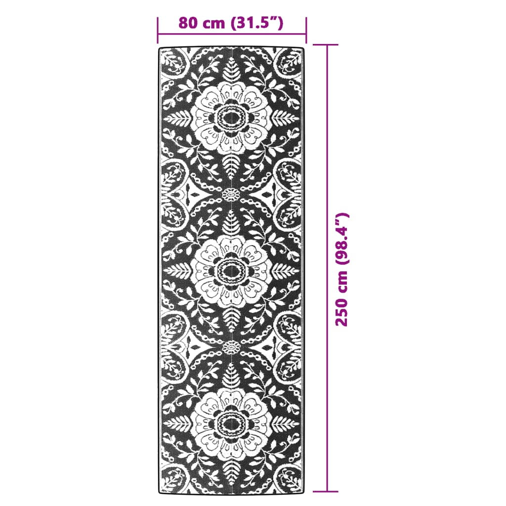 Tappeto da Esterno ARAKIL Rosa 80x250 cm PP