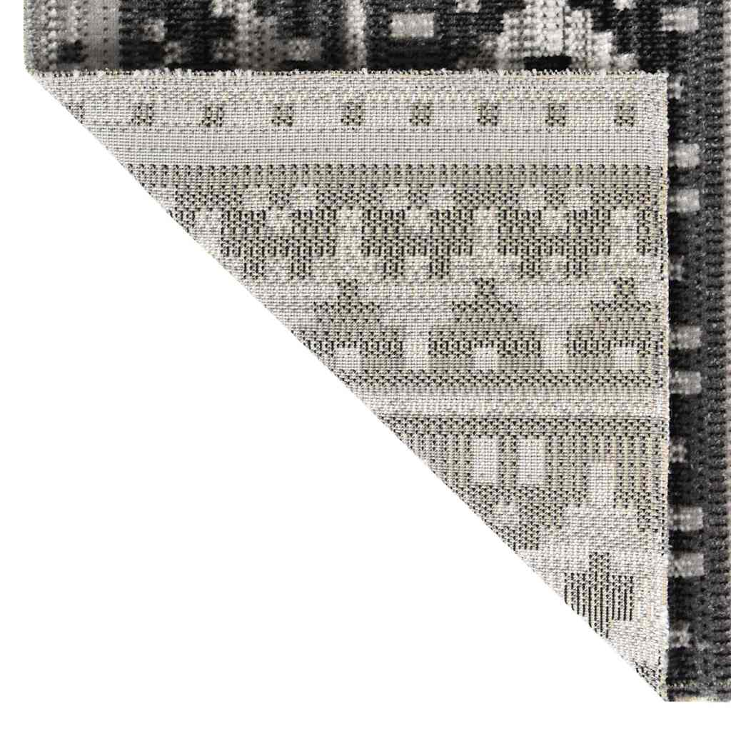 Tappeto da Esterni a Tessitura Piatta 80x250 cm Grigio Scuro