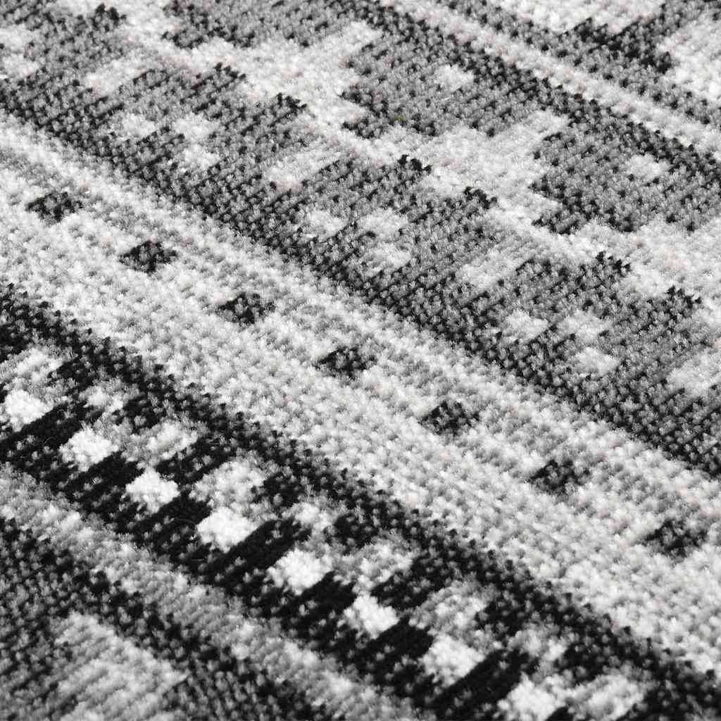 Tappeto da Esterni a Tessitura Piatta 80x250 cm Grigio Scuro