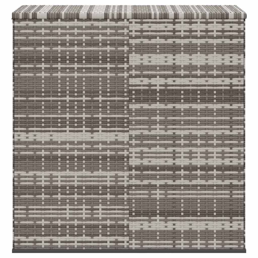 Contenitore da Giardino in Rattan PE 100x49x103,5 cm Grigio