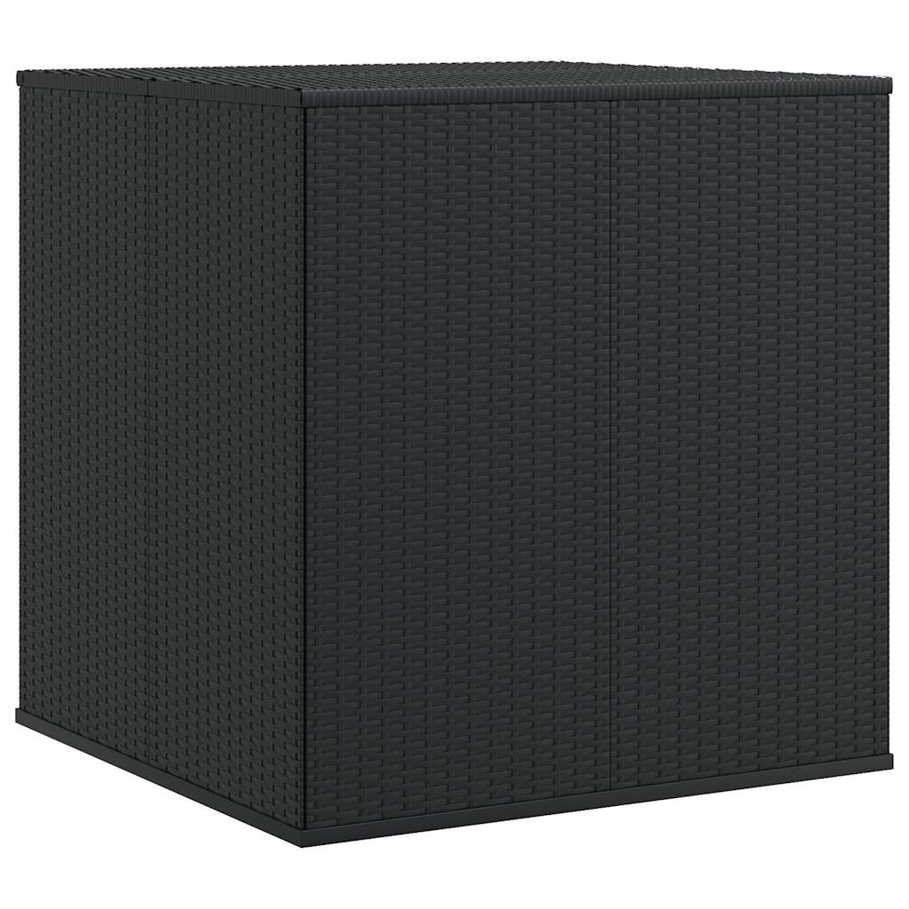 Contenitore da Giardino in Rattan PE 100x97,5x104 cm Nero