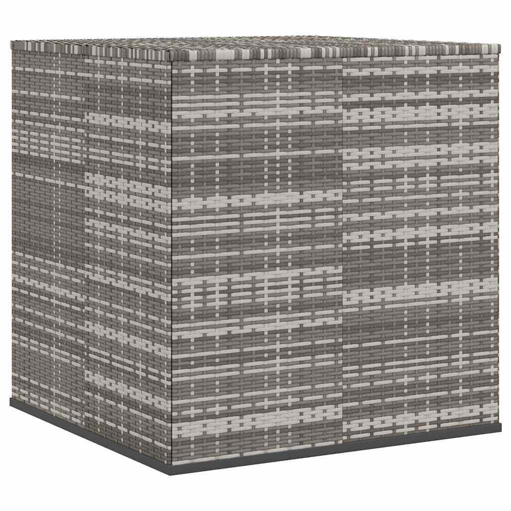 Contenitore da Giardino in Rattan PE 100x97,5x104 cm Grigio
