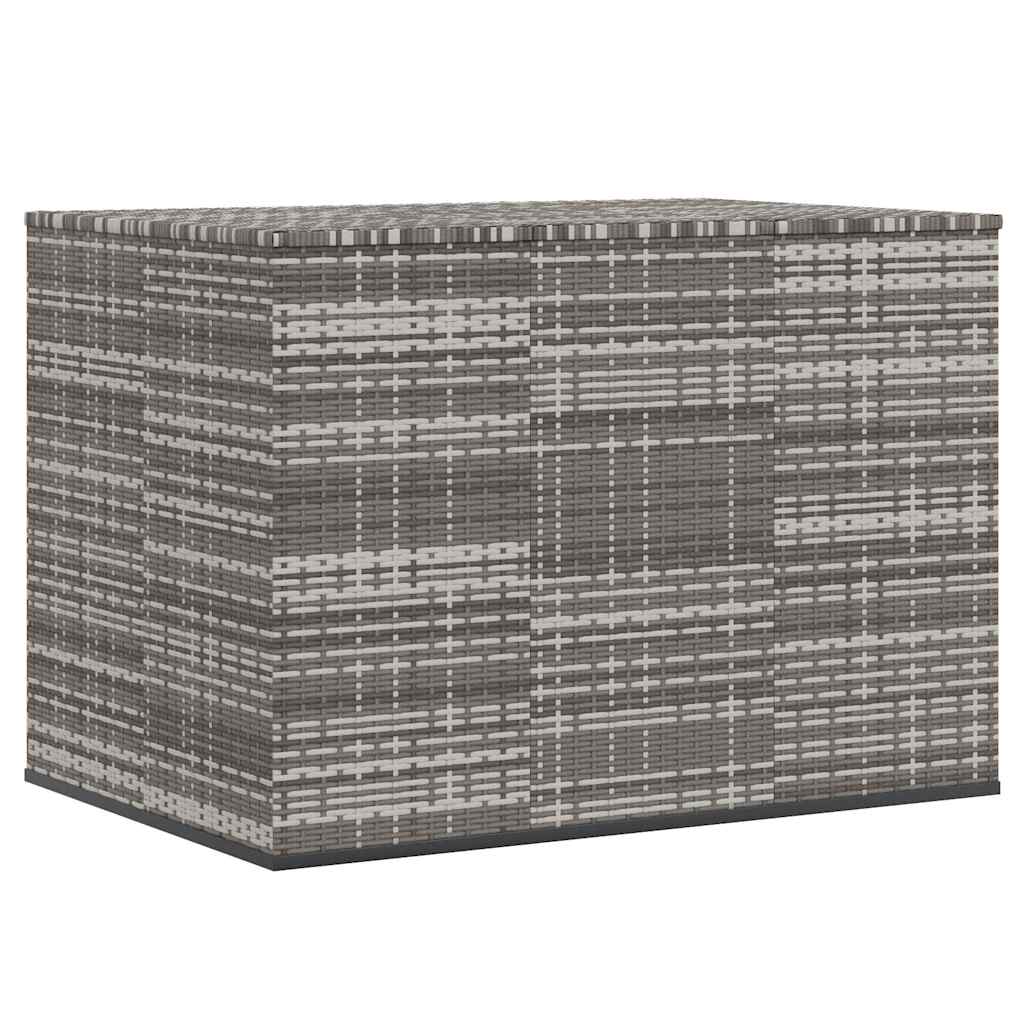 Contenitore da Giardino in Rattan PE 145x100x103 cm Grigio