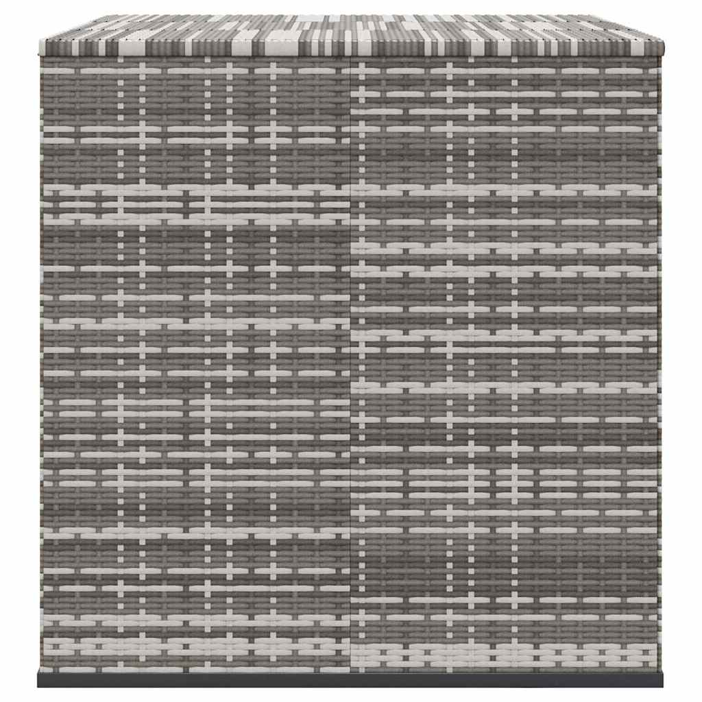 Contenitore da Giardino in Rattan PE 145x100x103 cm Grigio